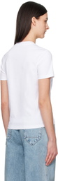 Lanvin White 'Lanvin' Bead Embroidered T-shirt
