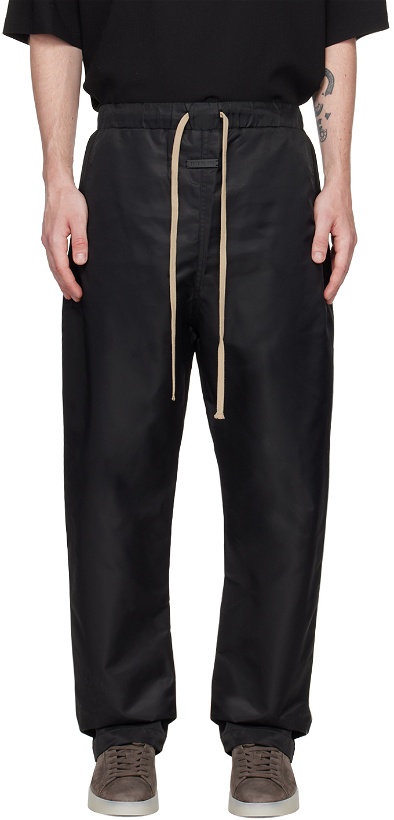Photo: Fear of God Black Relaxed Lounge Pants
