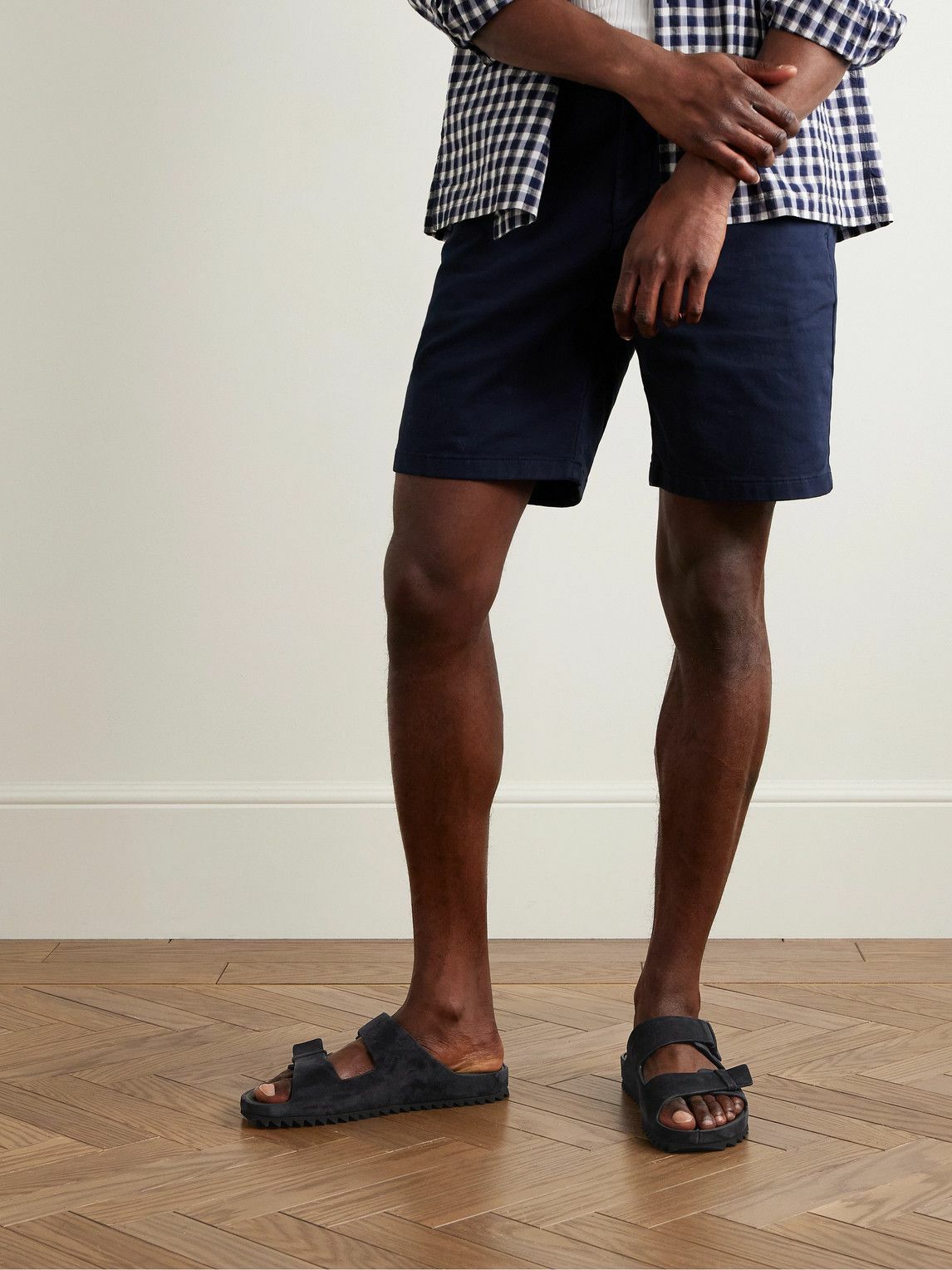 Officine Creative - Agorà 010 Suede Sandals - Blue