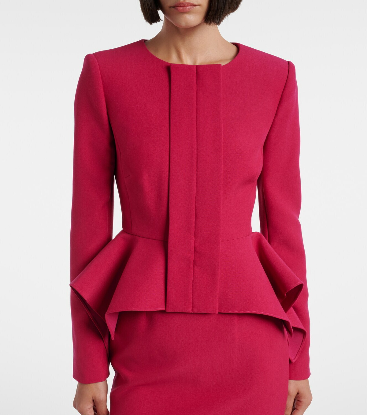 Roland Mouret Peplum crêpe jacket