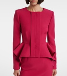 Roland Mouret Peplum crêpe jacket