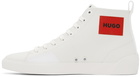 Hugo White Zero Hito High-Top Sneakers