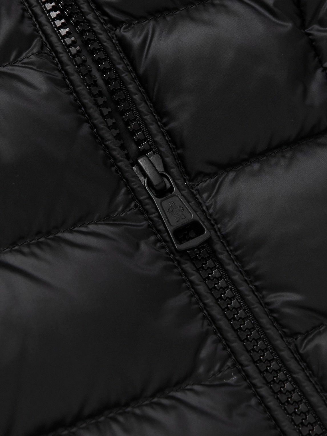 Moncler - Helianthe Grosgrain-Trimmed Quilted Nylon Down Jacket - Black ...