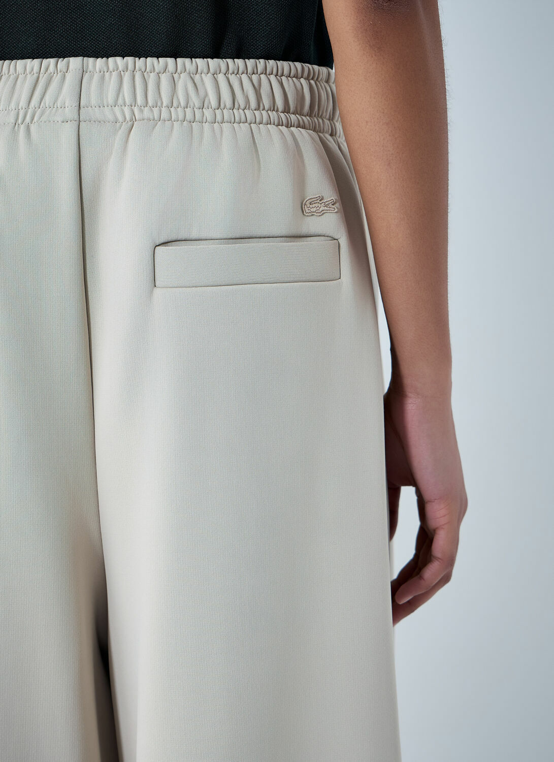 Lacoste Wide-Leg Trousers with Elasticated Waistband