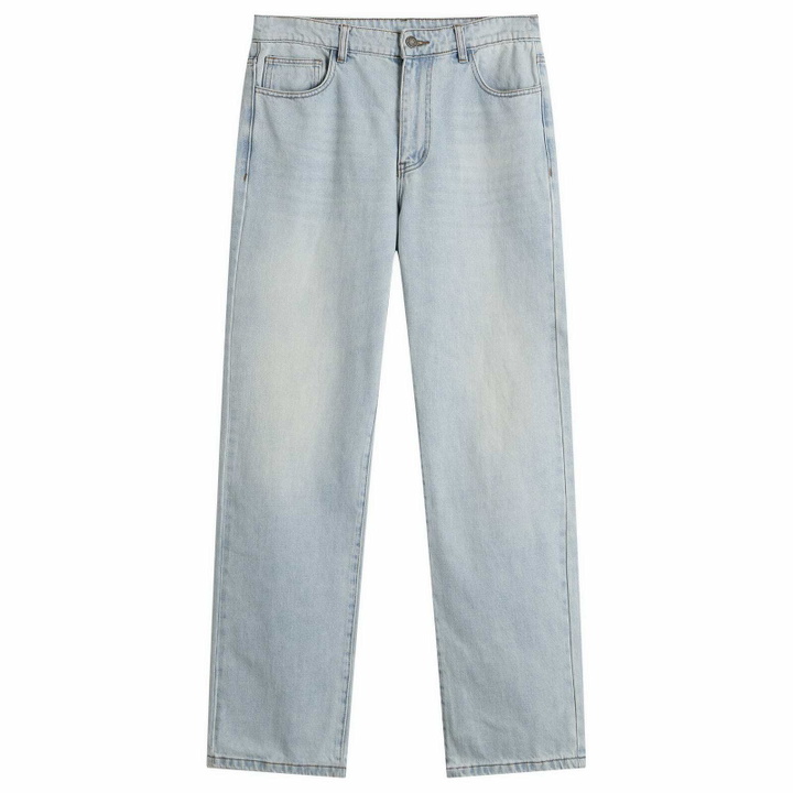 Photo: ANNIE HOOD Men's Hood Denim Jeans in Washed Blue