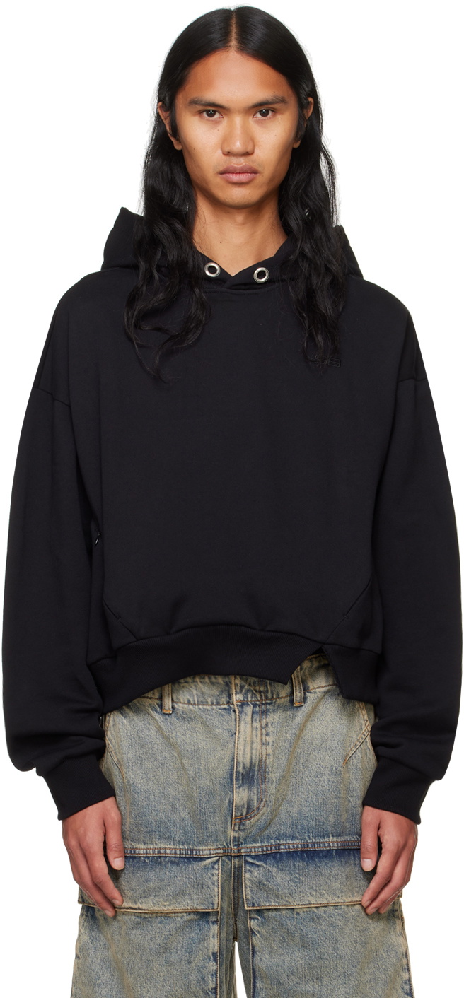 SPENCER BADU Black Dyed Zipped Hoodie Spencer Badu