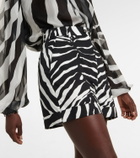 Dolce&Gabbana - Zebra-print cotton-blend shorts