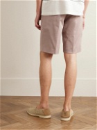 Etro - Straight-Leg Cotton-Blend Twill Bermuda Shorts - Neutrals