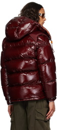 Moncler Burgundy Karakorum Short Down Jacket