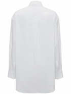 JW ANDERSON - Cotton Poplin Peplum Drape Shirt