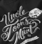 Neighborhood - Mr Cartoon Embroidered Twill Shirt - Black