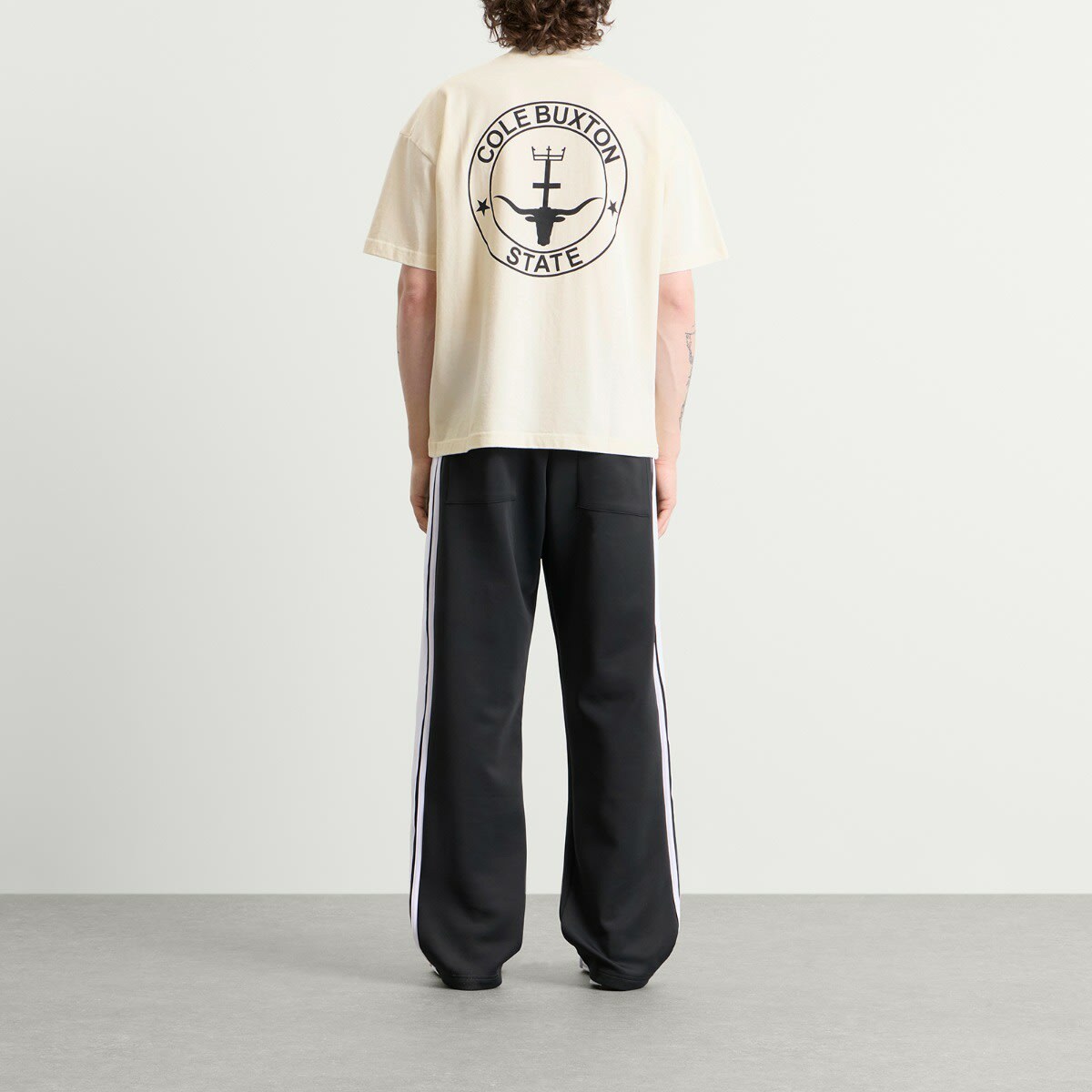 Cole Buxton Men's State T-Shirt in Vintage Whitalye