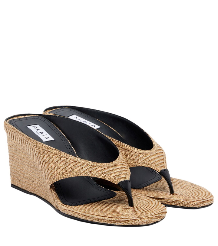 Photo: Alaïa Cube wedge sandals