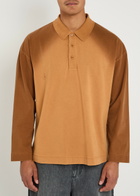 JW Anderson Cotton Rugby Shirt Brown