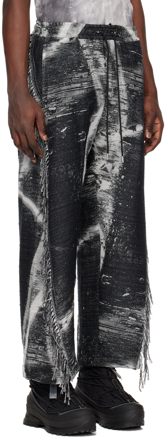 VEIN Gray Fringe Trousers