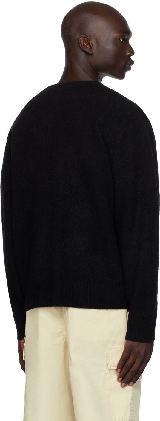 Stüssy Black Brushed Cardigan Stussy Stüssy Black Brushed Cardigan Stussy