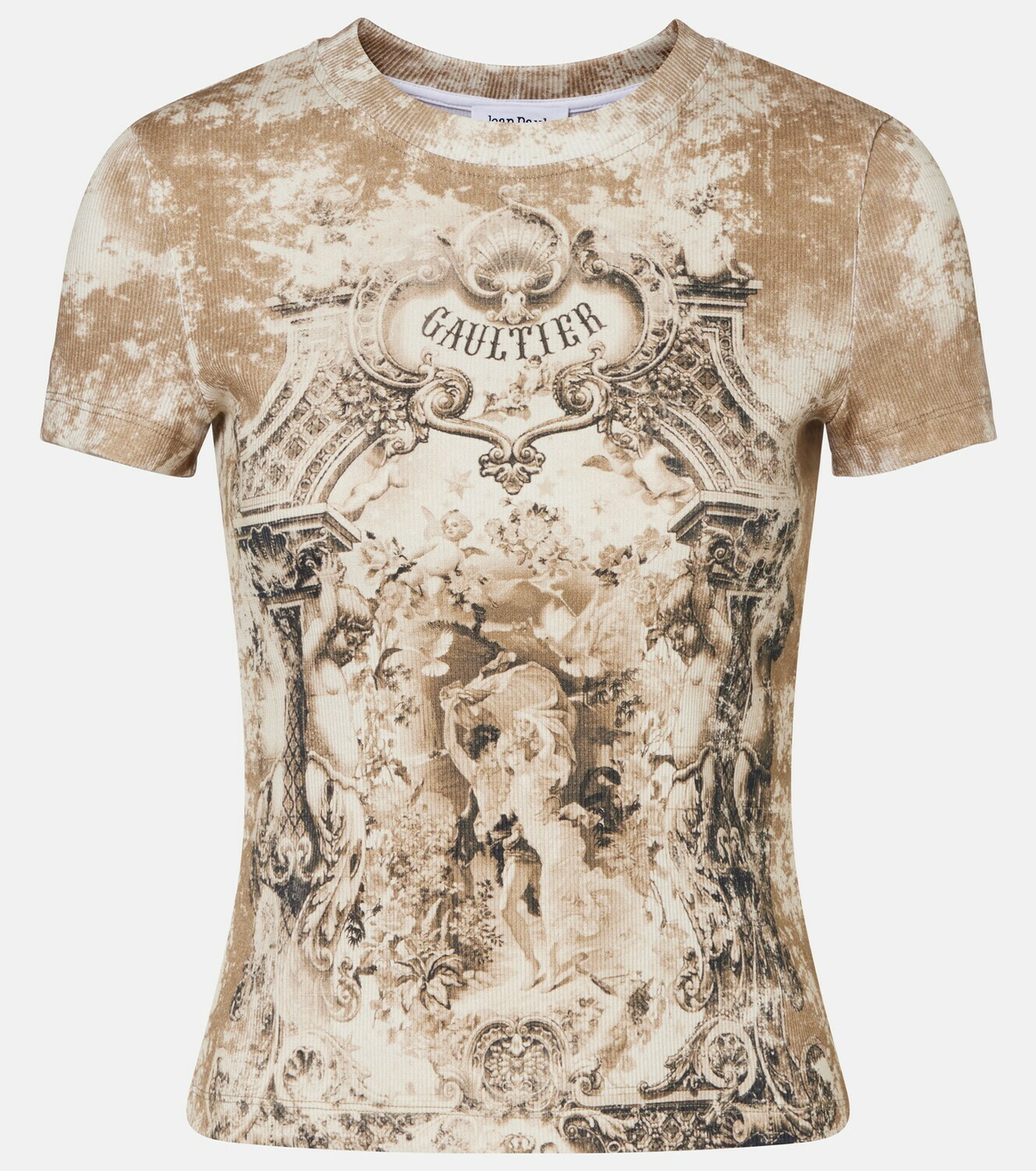 Jean Paul Gaultier Médaillon cotton-blend jersey T-shirt
