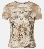 Jean Paul Gaultier Médaillon cotton-blend jersey T-shirt