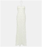 Rotate Bridal sequined halterneck tulle gown