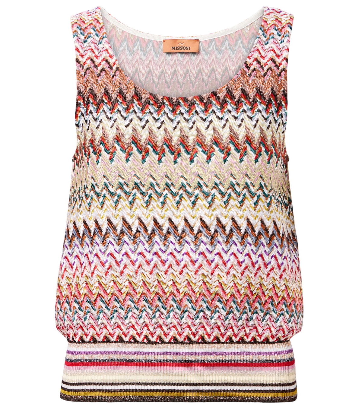 Missoni - Zig-zag knit cotton-blend vest Missoni