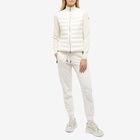 Moncler Women's Padded High Neck Cardigan in White