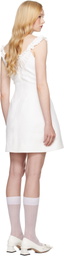 SHUSHU/TONG SSENSE Exclusive Bridal Capsule Pleated Collar Minidress