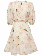 ZIMMERMANN - Pleated Puff Sleeve Mini Dress