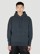 Logo Embroidery Hooded Sweatshirt in Black