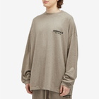Fear of God ESSENTIALS Men's Core Logo Jersey Long Sleeve T-Shirt in Heather Grey