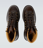 Brunello Cucinelli - Lace-up leather ankle boots