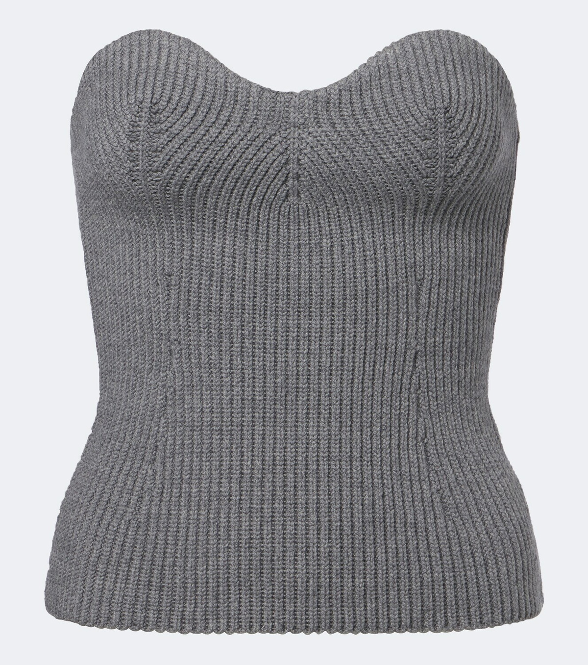 Jil Sander Wool-blend bustier top