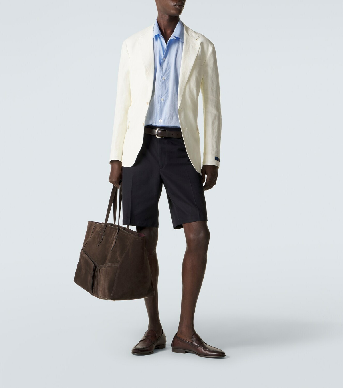 Zegna Cotton and linen shorts