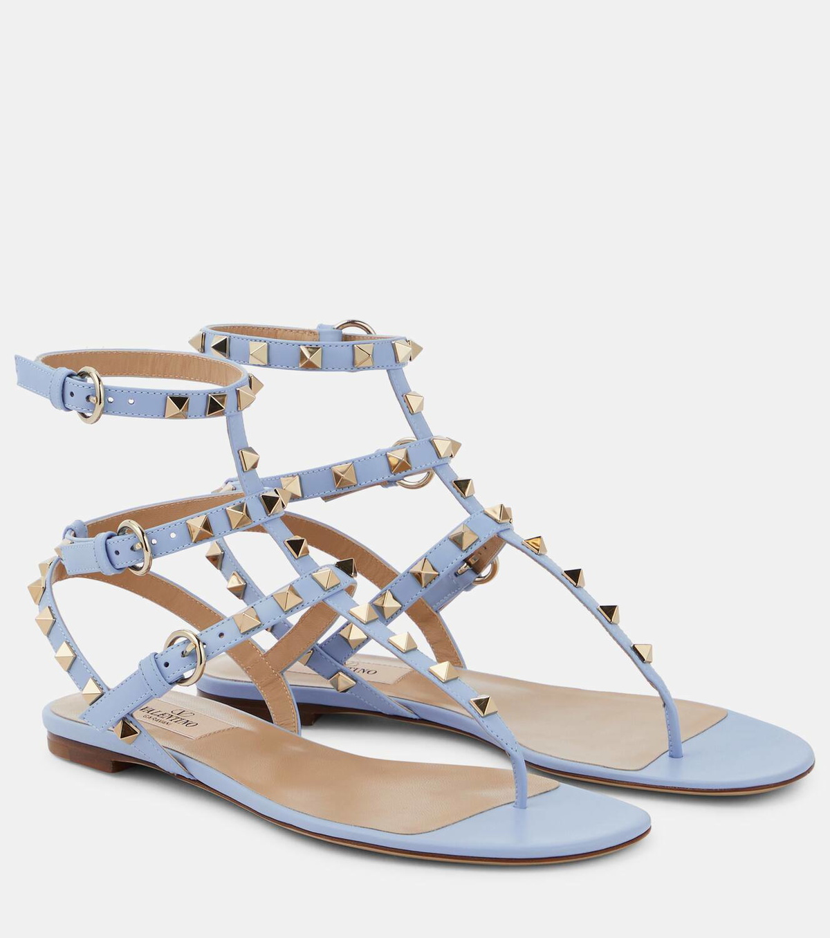 Valentino Garavani Rockstud leather thong sandals Valentino