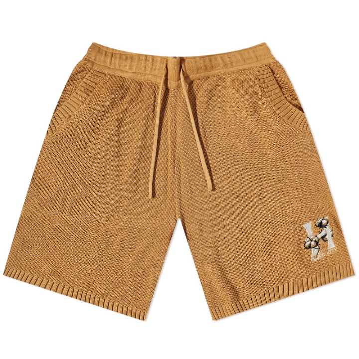 Photo: Honor the Gift Men's Knitted H Shorts in Caramel