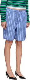 HommeGirls Blue Long Boxer Shorts