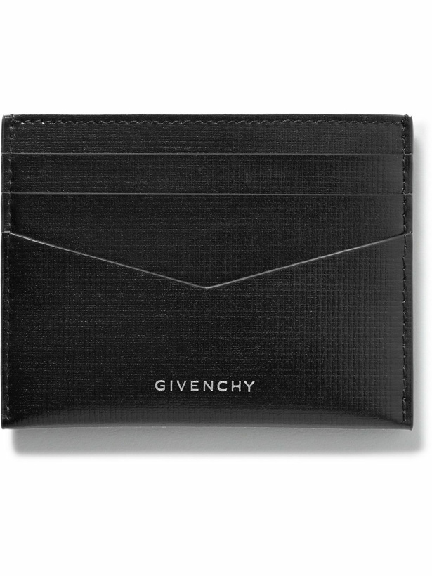 Photo: Givenchy - Logo-Appliquéd Textured-Leather Cardholder