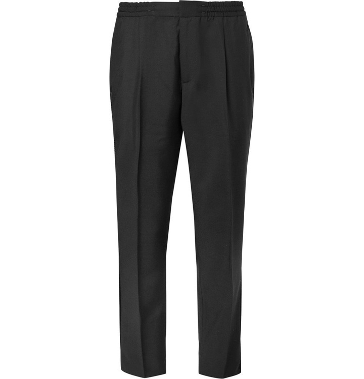 Photo: Officine Generale - Wool and Mohair-Blend Trousers - Men - Black