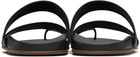 The Row Black Hugh Sandals