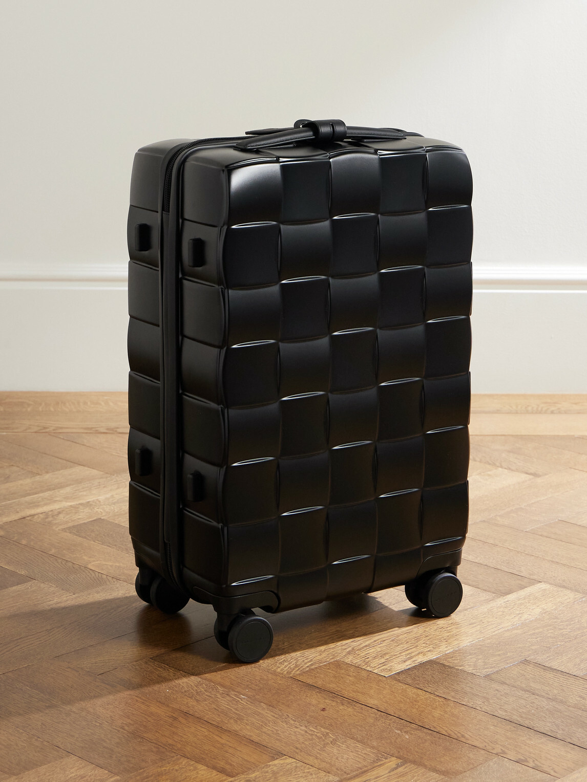 Bottega Veneta - Odyssey 55cm Leather-Trimmed Intrecciato Polycarbonate Suitcase