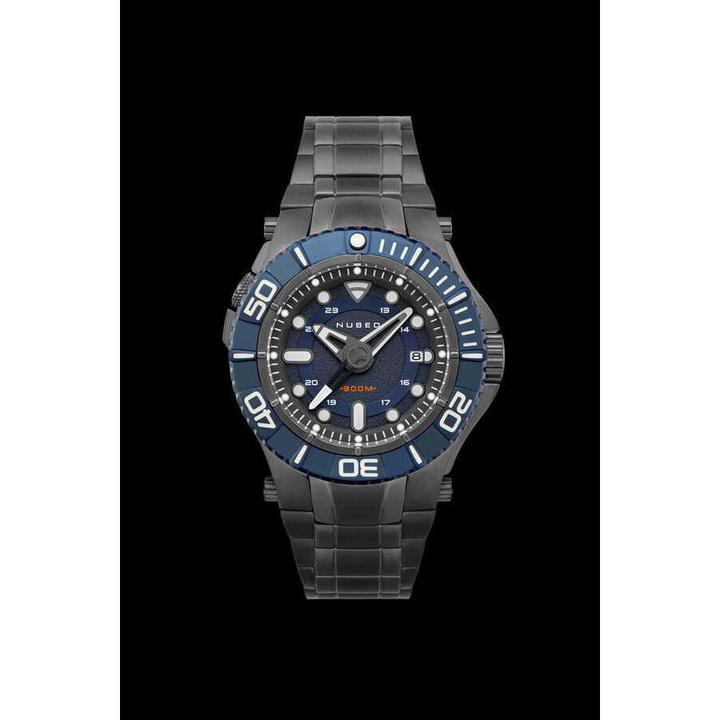 Photo: Nubeo Manta Midsize Blue Dial Mens Watch NB-6059-22