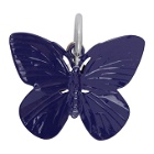 Raf Simons Blue Butterfly Charm Keychain
