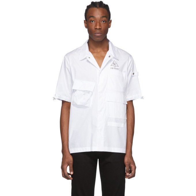 Photo: Off-White White Short Sleeve Vert Climb Voyager Shirt