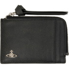 Vivienne Westwood Black Zip Card Holder