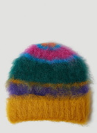 Mohair Beanie Hat in Multicolour