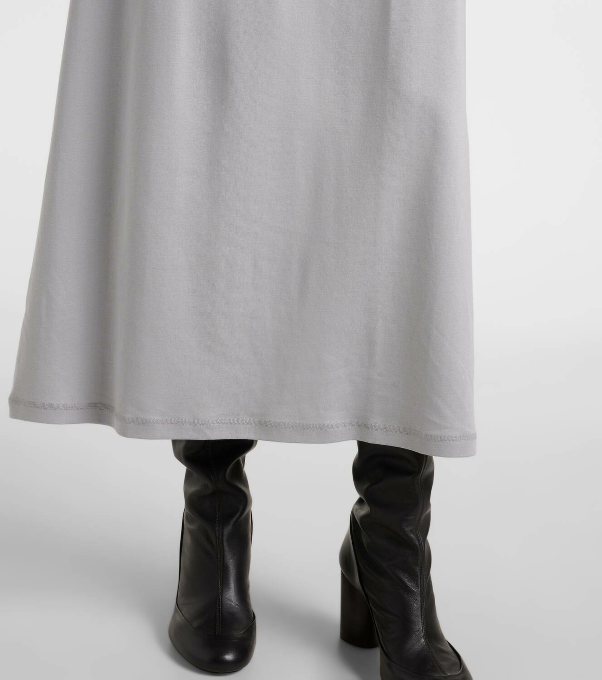 Lemaire Belted cotton jersey maxi dress