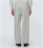 Zegna High-rise wool-blend pants
