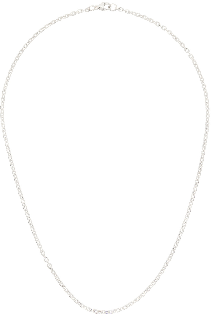 MAPLE Silver Flat Chain Necklace