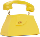 GCDS Yellow Call Me Comma Regular Bag