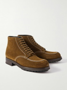 TOM FORD - Bodiam Suede Lace-Up Boots - Brown