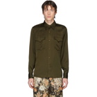 Dries Van Noten Khaki Curtain Shirt